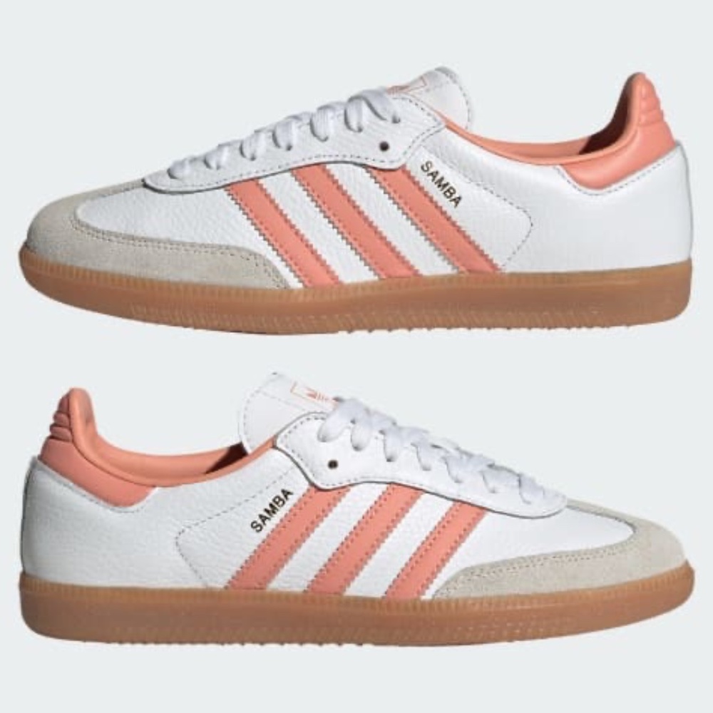 Adidas sambas OG Cloud White / Wonder Clay / Crystal White size 9.5